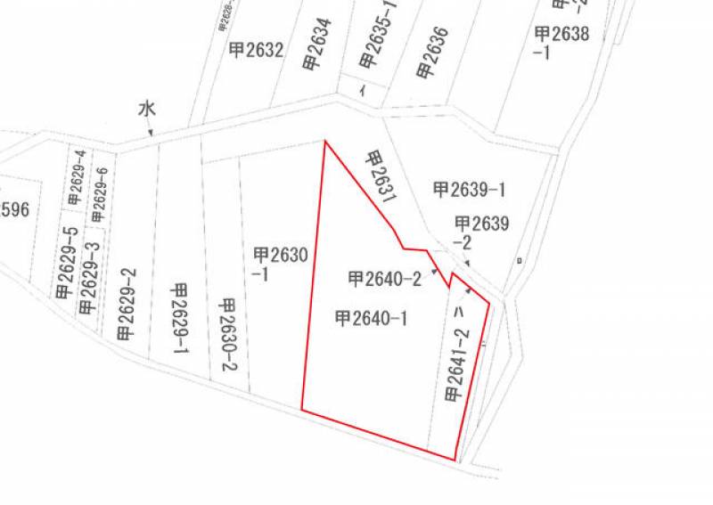 新居浜市船木  の区画図