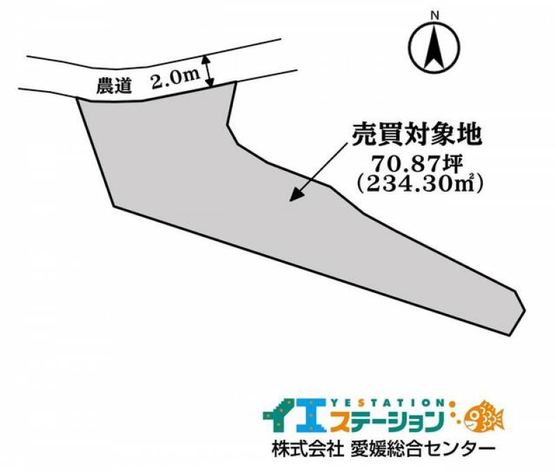 新居浜市中筋町  の区画図