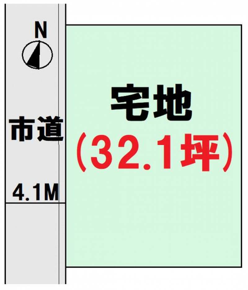 新居浜市松の木町  の区画図