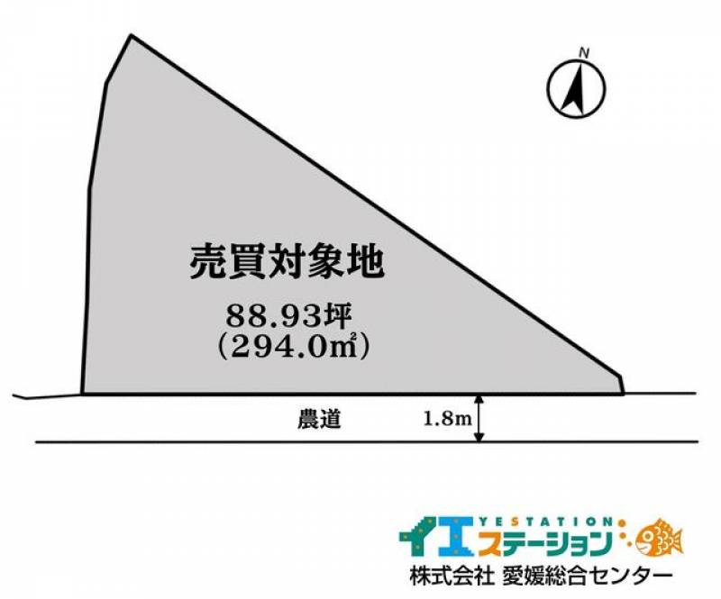 新居浜市中筋町  の区画図