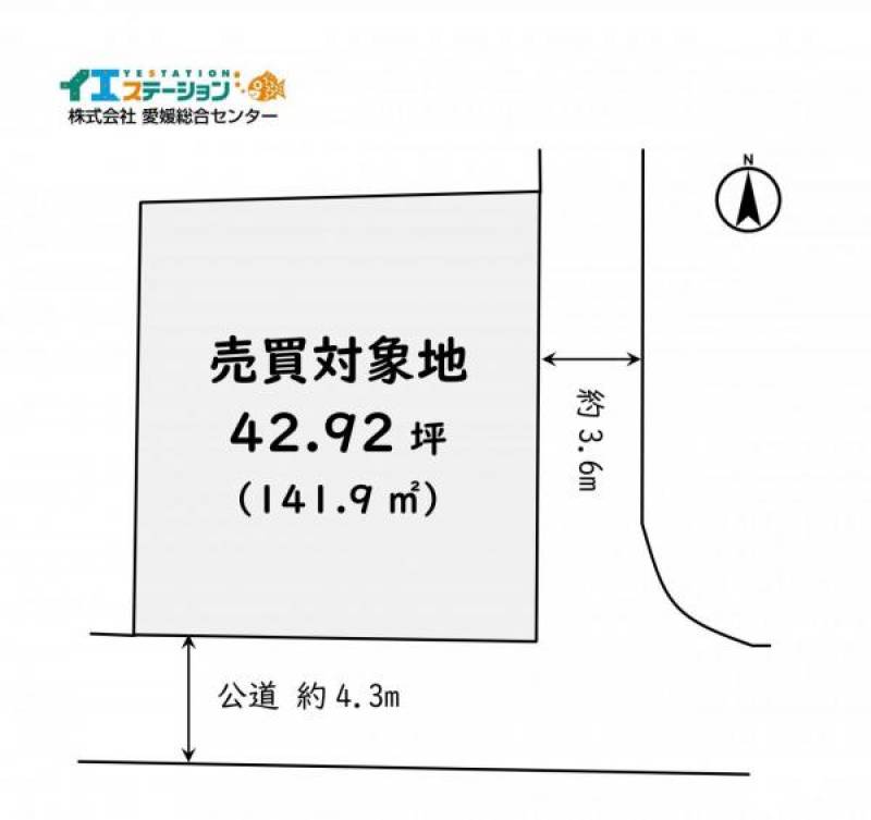 新居浜市山根町  の区画図