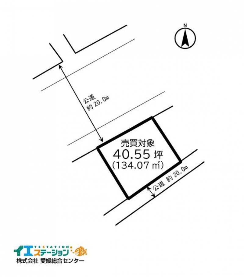 新居浜市平形町  の区画図