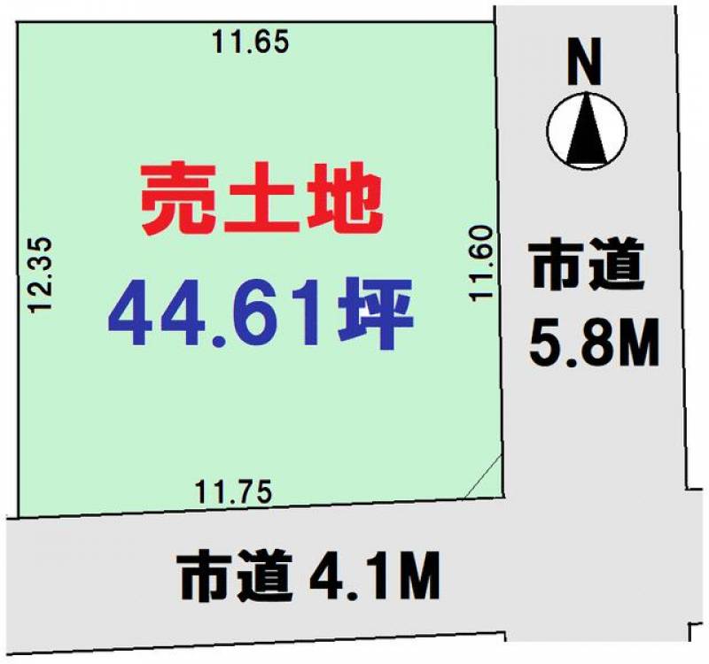 新居浜市中須賀町  の区画図