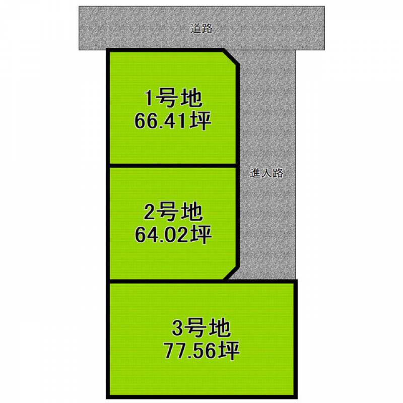 新居浜市高田  の区画図