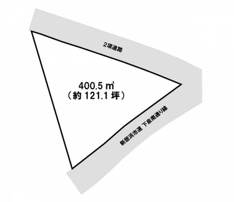 新居浜市坂井町  の区画図