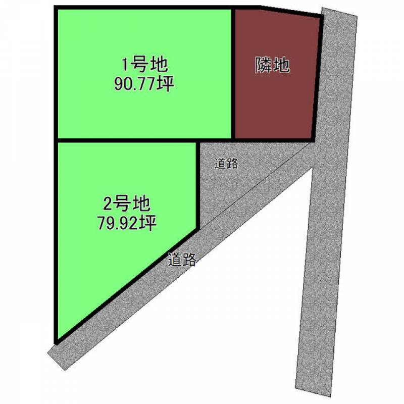 新居浜市吉岡町  の区画図