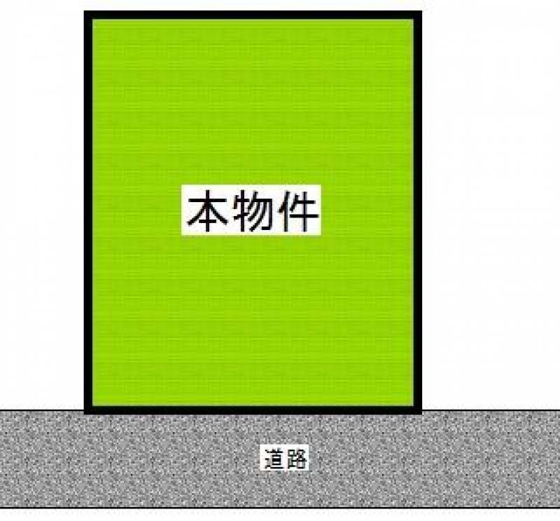 新居浜市田の上  の区画図