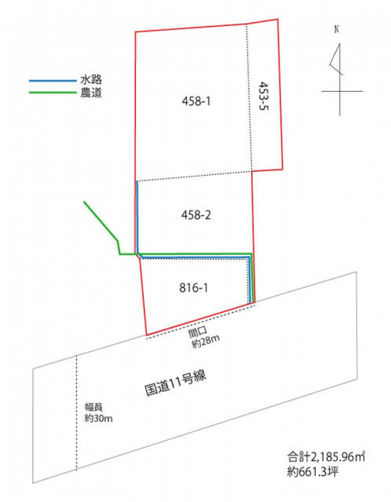 新居浜市大生院  の区画図