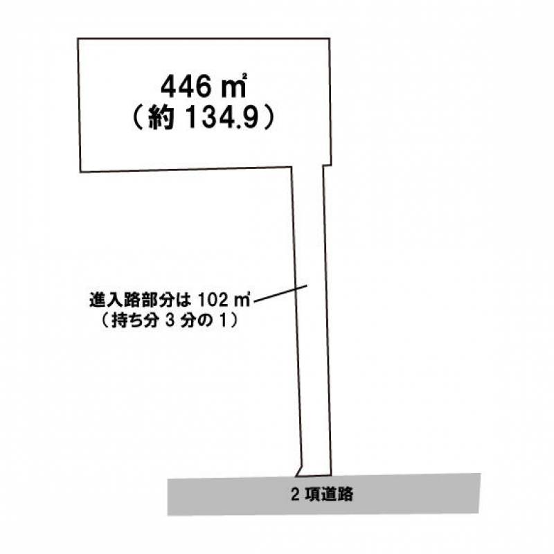 新居浜市大生院  の区画図