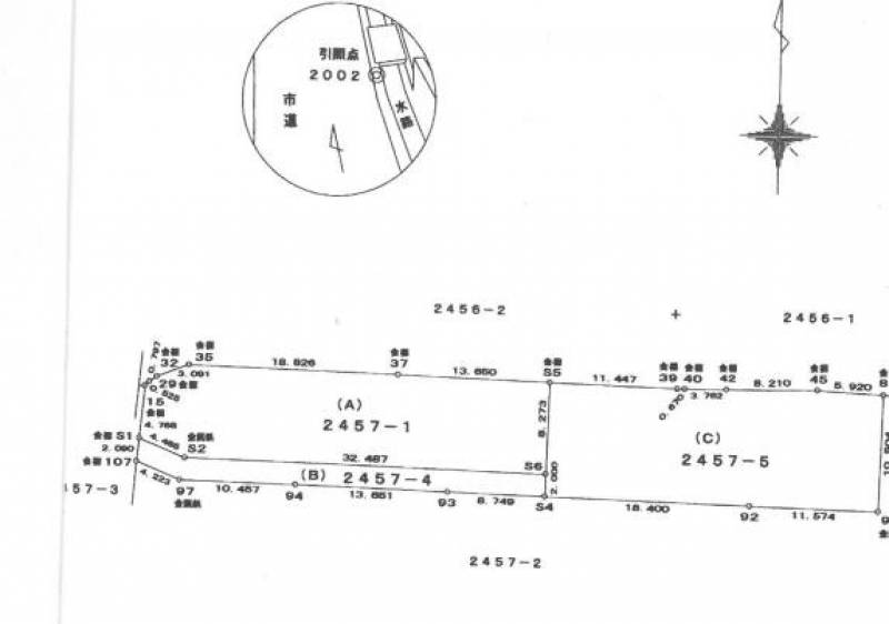 新居浜市萩生  の区画図