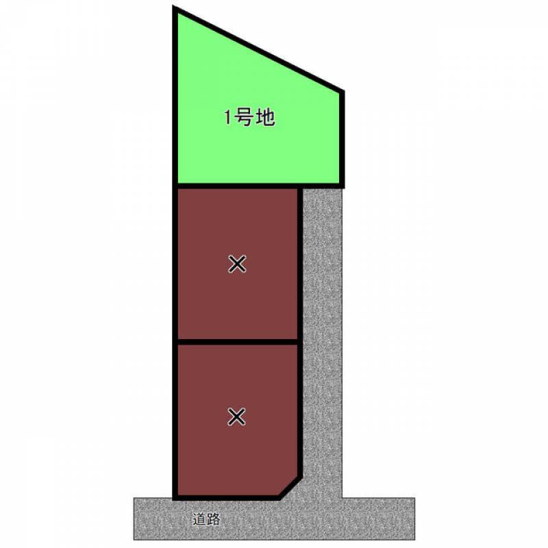 新居浜市北新町  の区画図