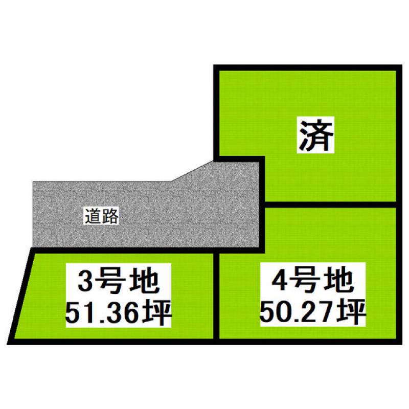 新居浜市庄内町  の区画図