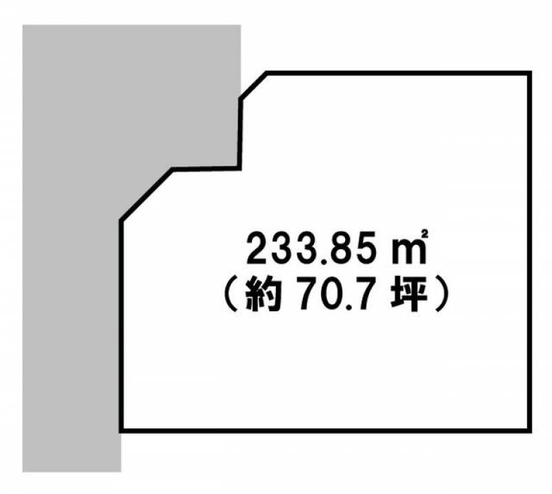 新居浜市田の上  の区画図