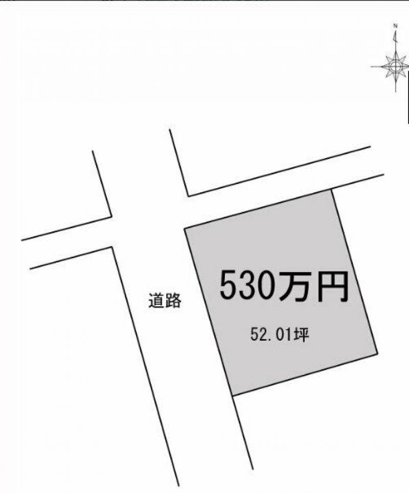 新居浜市田の上  の区画図