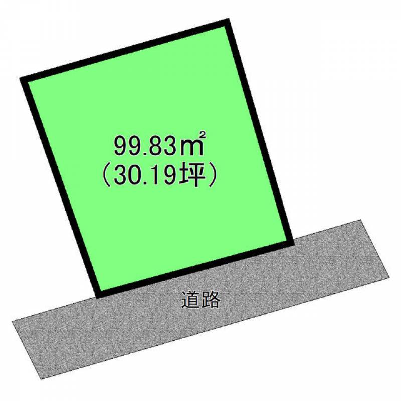 新居浜市田の上  の区画図