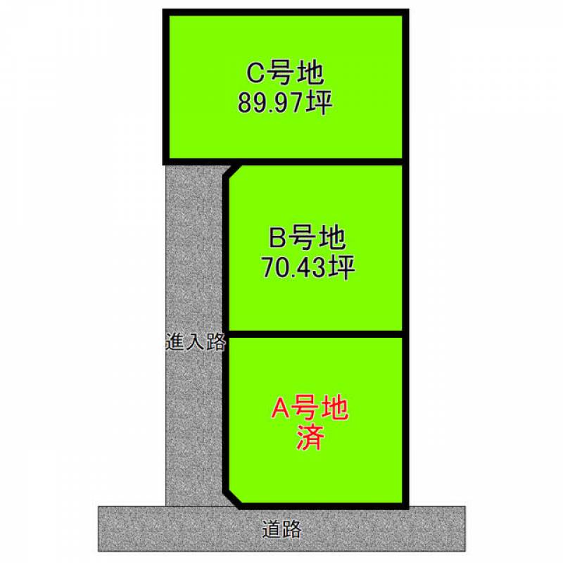 新居浜市垣生  の区画図