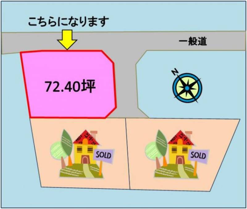 新居浜市大生院  の区画図