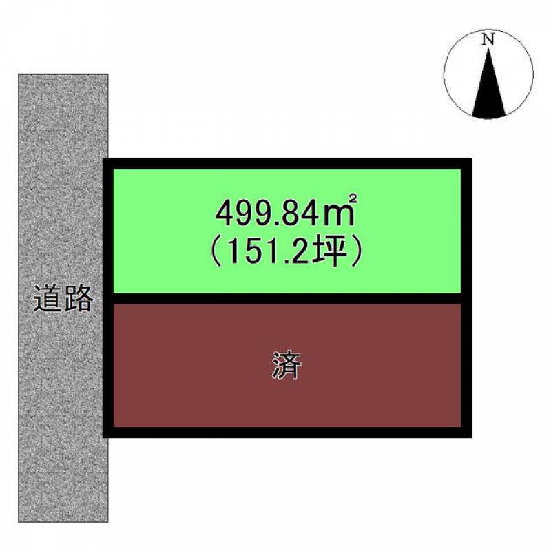 新居浜市萩生  の区画図