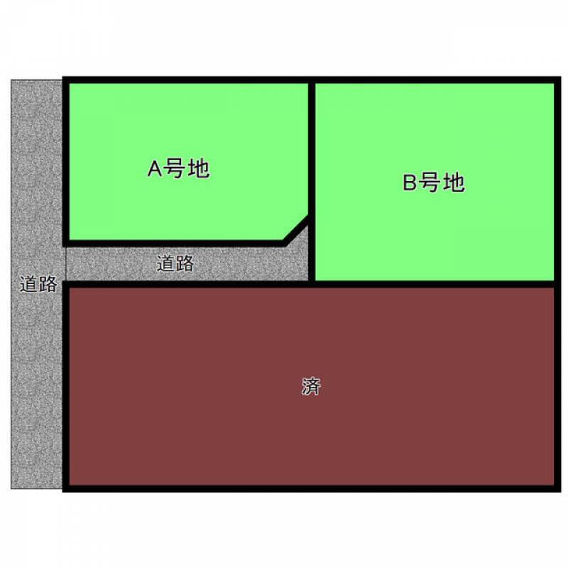 新居浜市萩生  の区画図