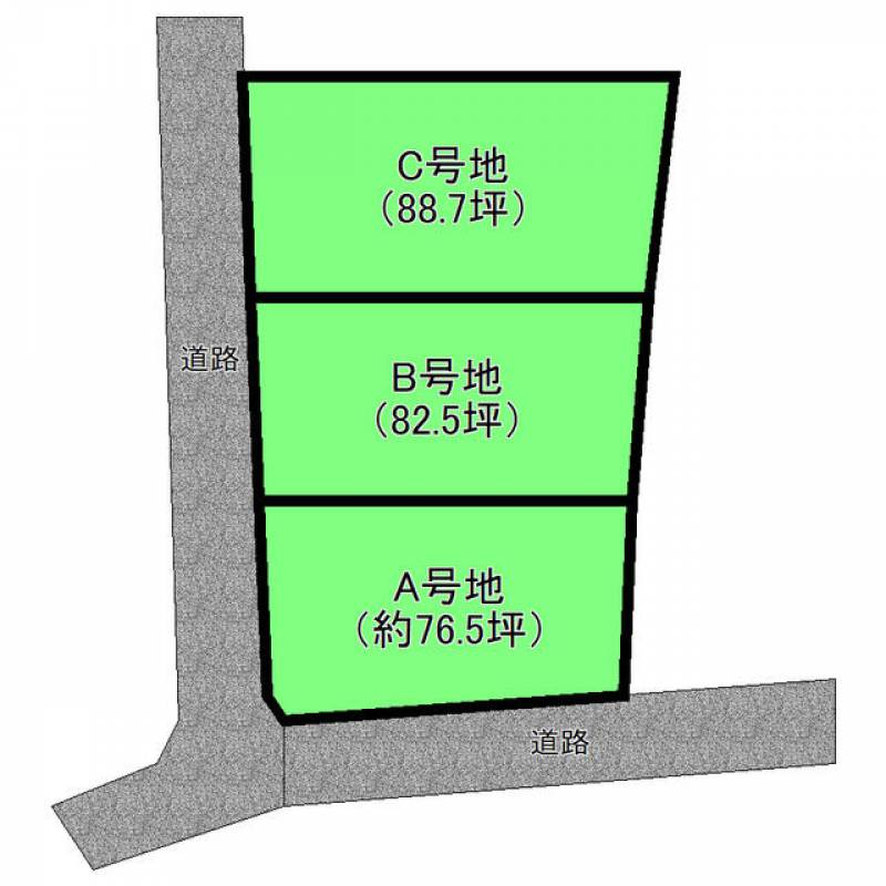 新居浜市萩生  の区画図