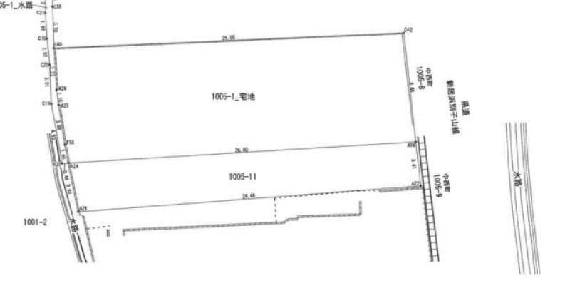 新居浜市西連寺町  の区画図