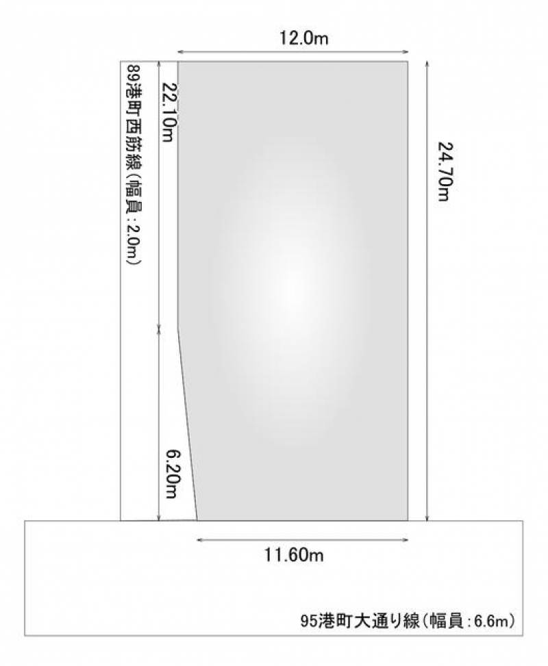 新居浜市港町  の区画図