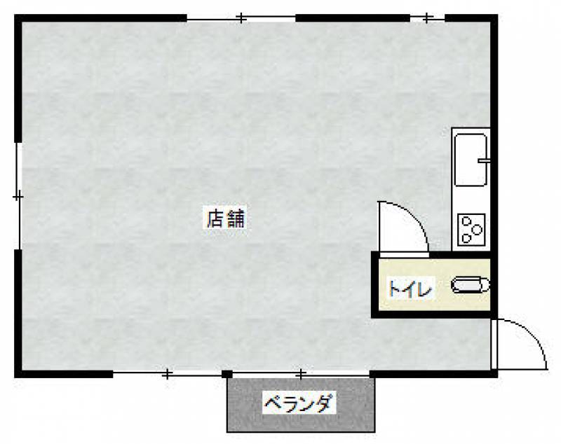 神郷１丁目貸店舗 西 の間取り画像