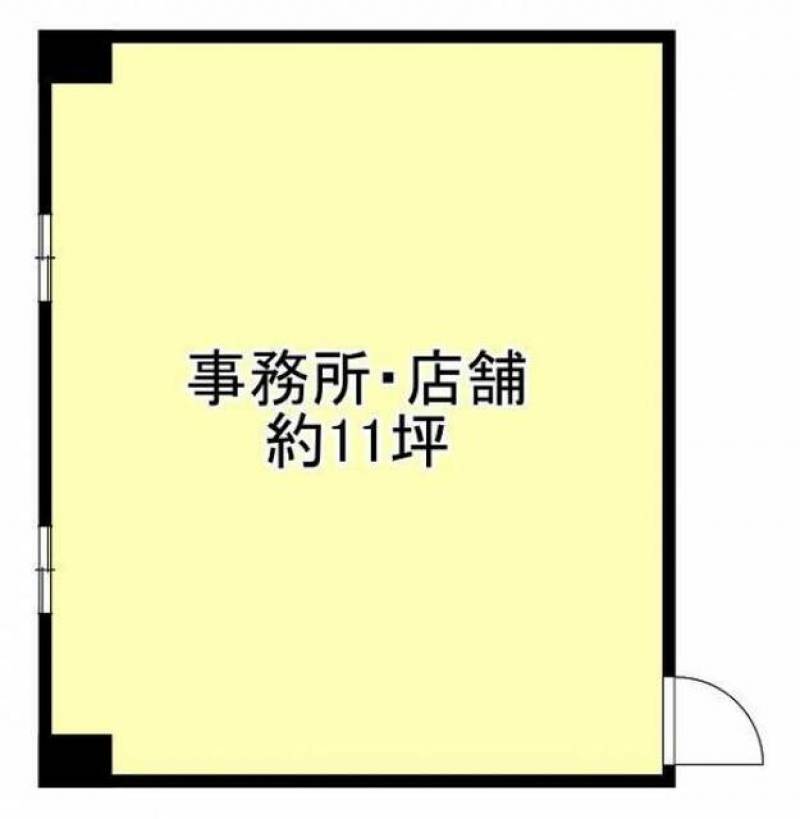 新居浜スカイビル 2階A室(北室) の間取り画像