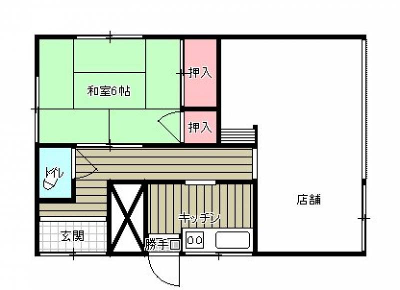 船木甲貸店舗 の間取り画像