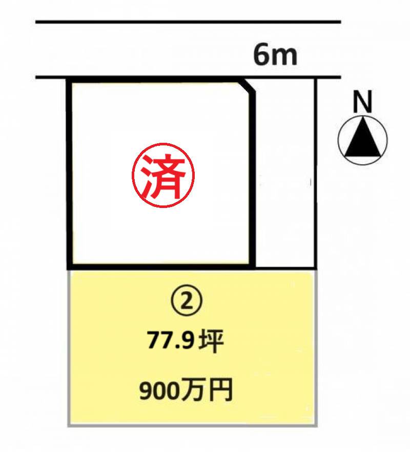 新居浜市船木 船木国領2号地の区画図