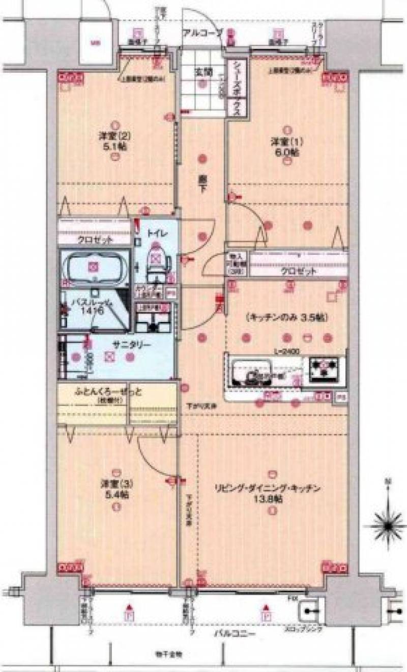 アルファスマート余戸 の間取り画像