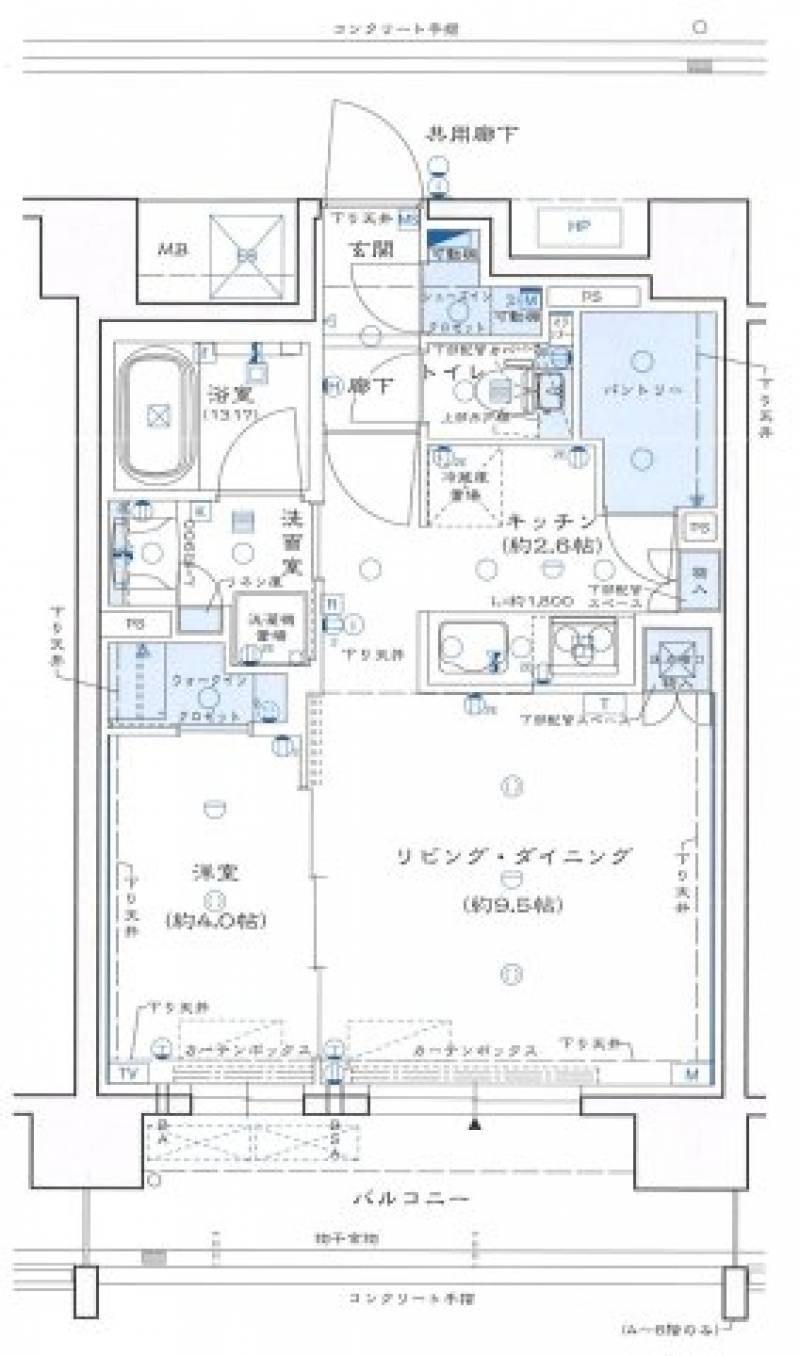 シエリア松山市駅　オール電化 の間取り画像