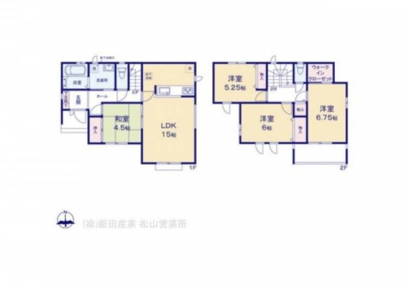 松山市山西町 一戸建 の間取り画像