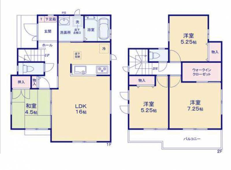 松山市空港通り 一戸建 の間取り画像