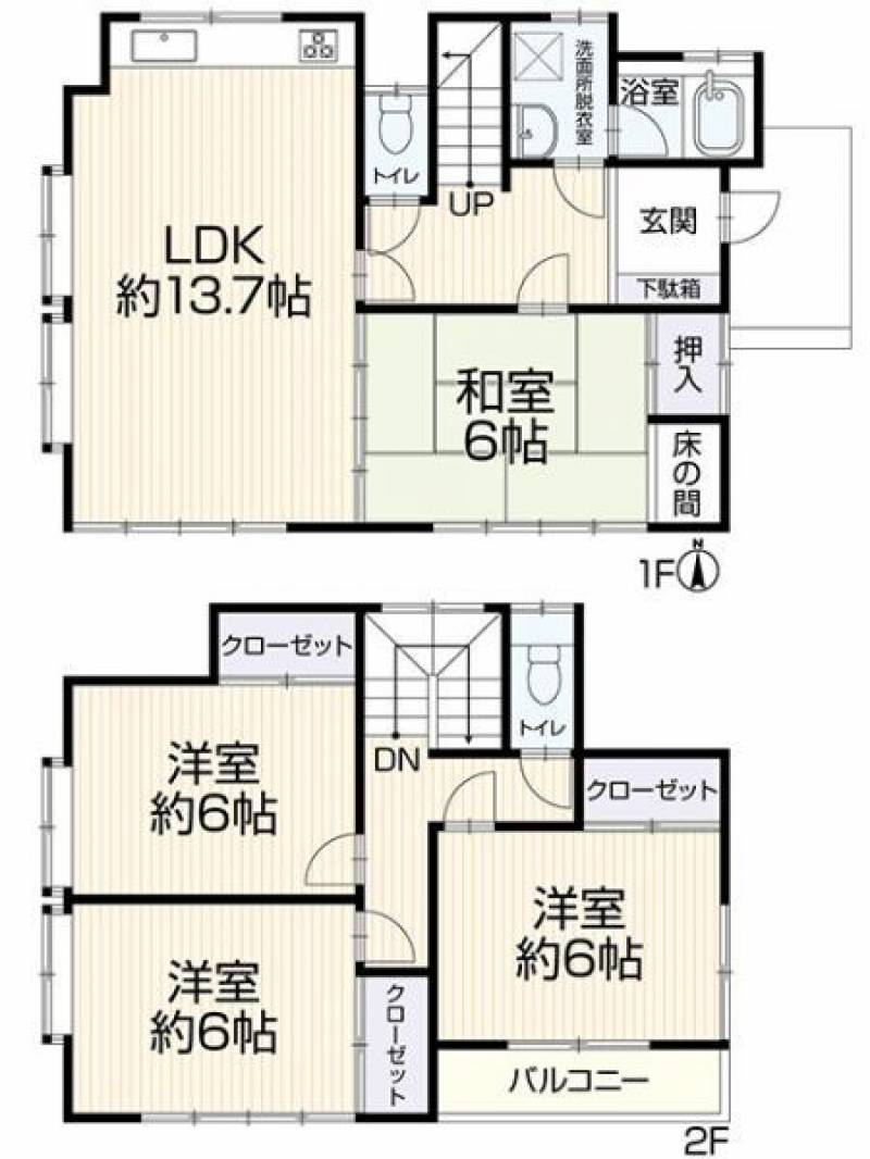 松山市馬木町 一戸建 の間取り画像