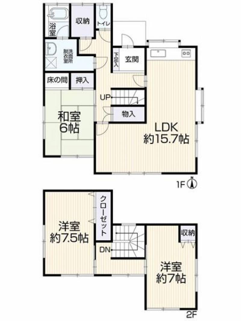 松山市下伊台町 一戸建 の間取り画像