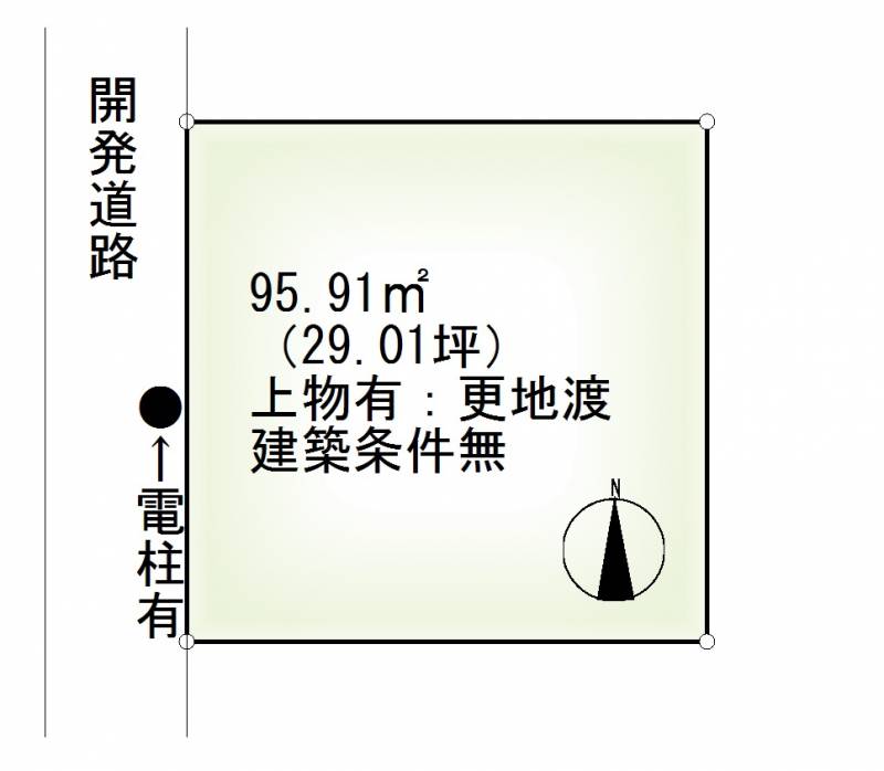 松山市東長戸  の区画図