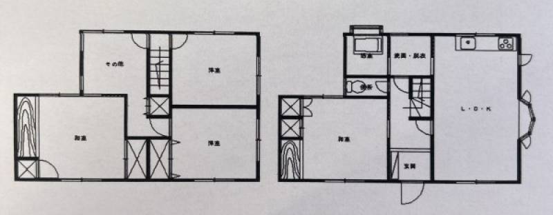 新居浜市上原 一戸建 の間取り画像