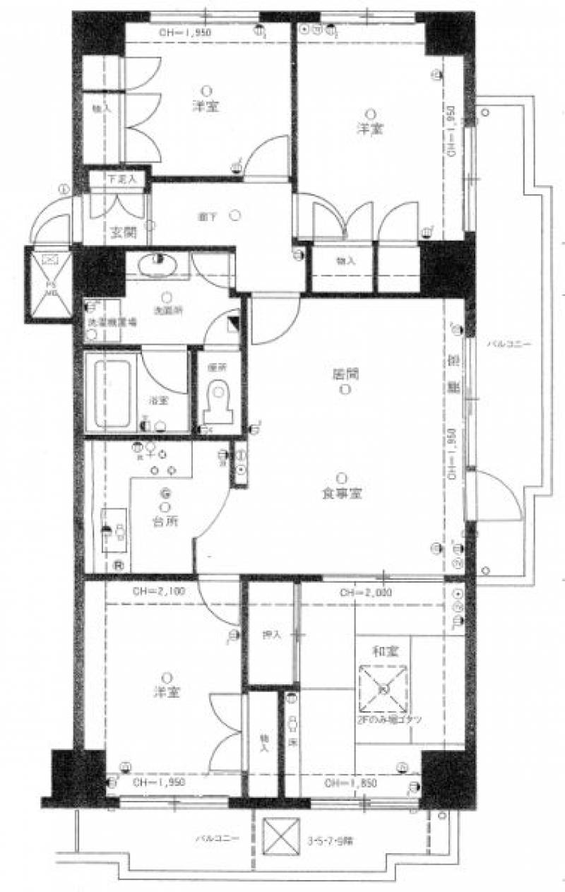 ライオンズマンション三番町 の間取り画像