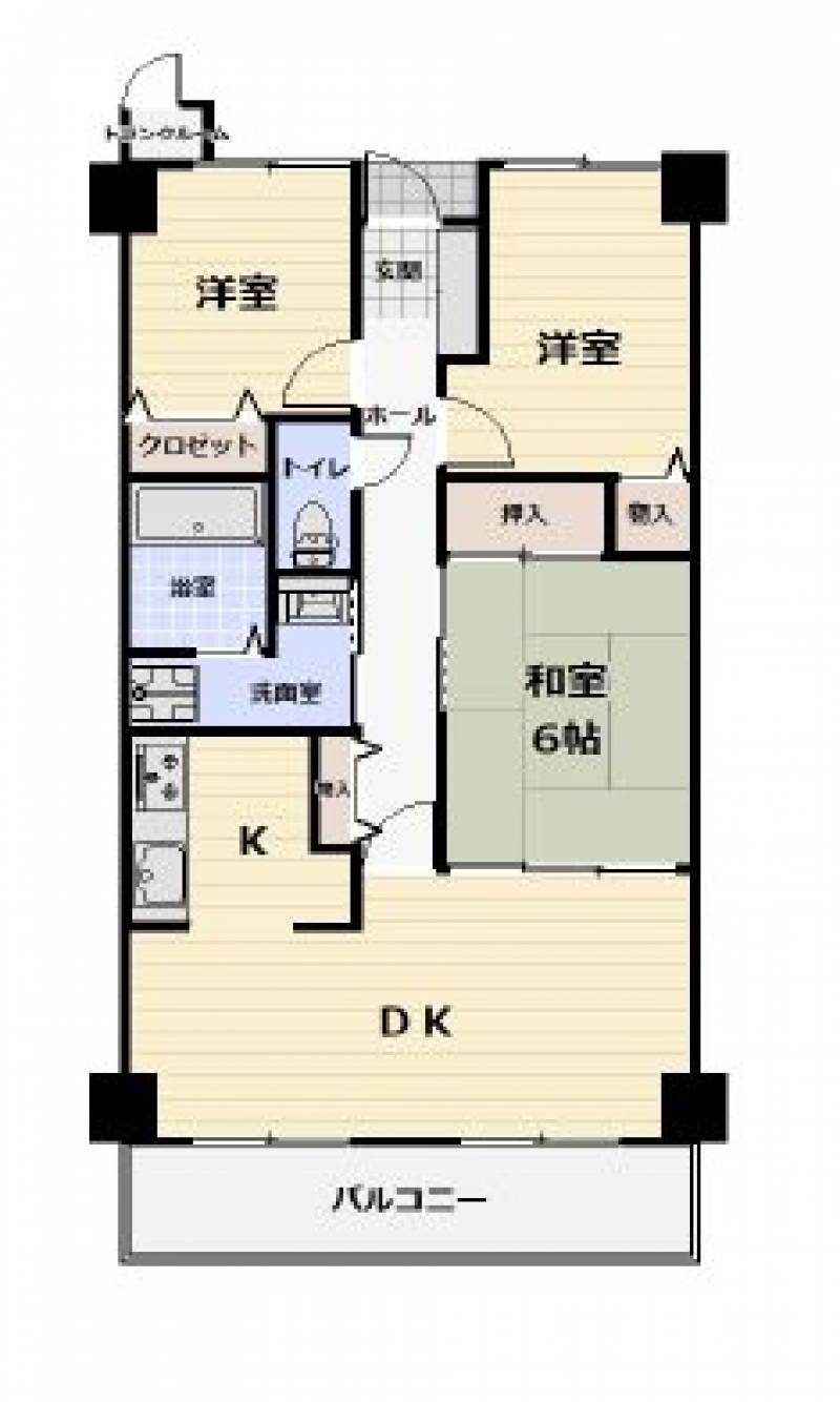 サーパス三津弐番館 の間取り画像