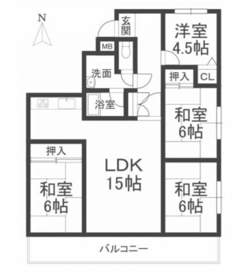 グレースヒル道後 の間取り画像