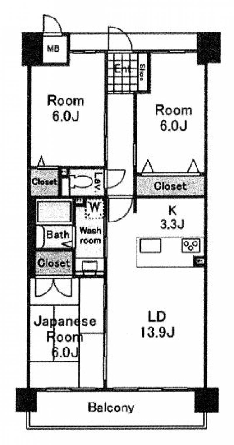 アルファライフ道後 の間取り画像