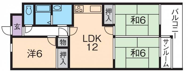 エバーグリーン松山1号館 の間取り画像