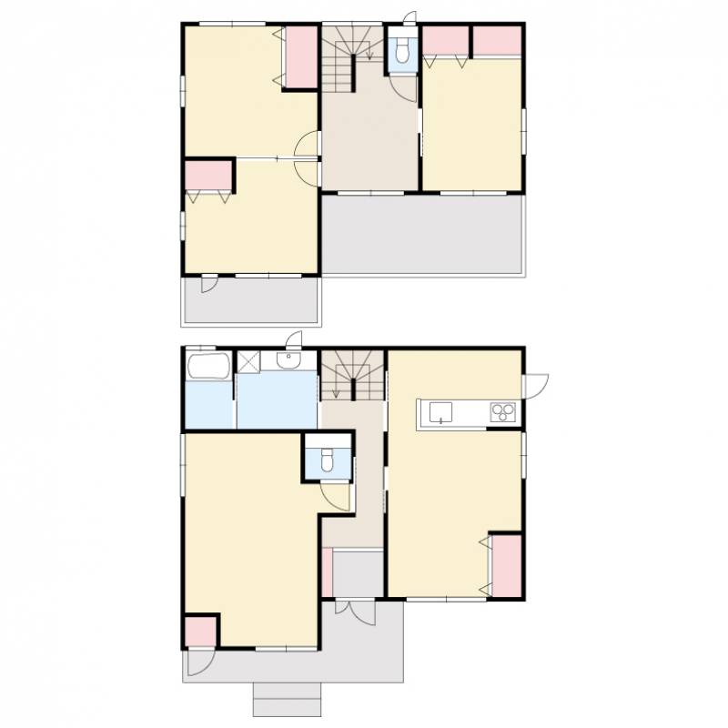 松山市南江戸 一戸建 の間取り画像