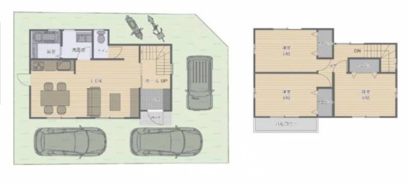 松山市南江戸 一戸建 の間取り画像