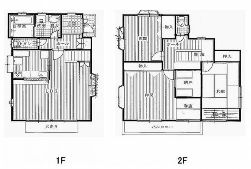 松山市北久米町 一戸建 の間取り画像