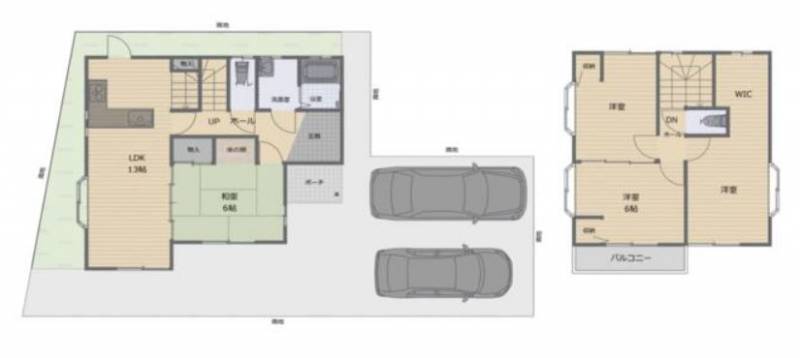 松山市桜ヶ丘 一戸建 の間取り画像