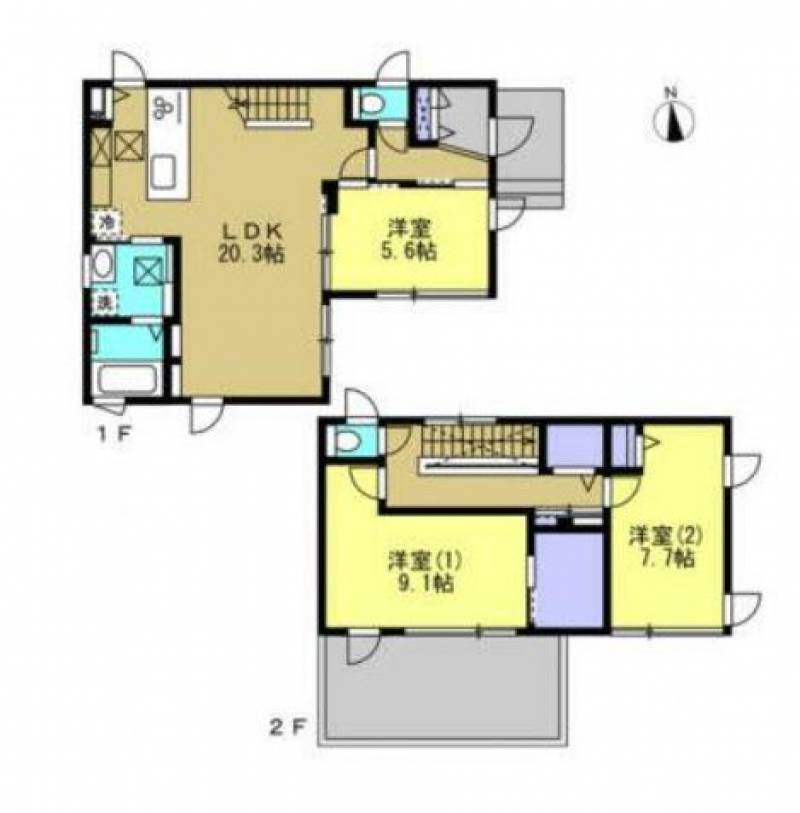 松山市久保田町 一戸建 の間取り画像