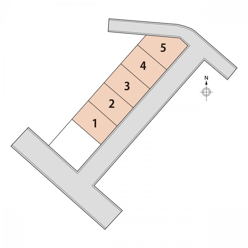 松山市古三津 ジョイフルガーデン古三津パートⅣ2号地の区画図