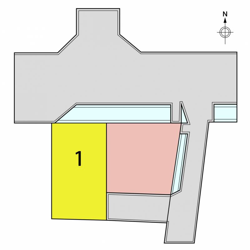 伊予市下吾川 ジョイフルガーデン下吾川1号地の区画図